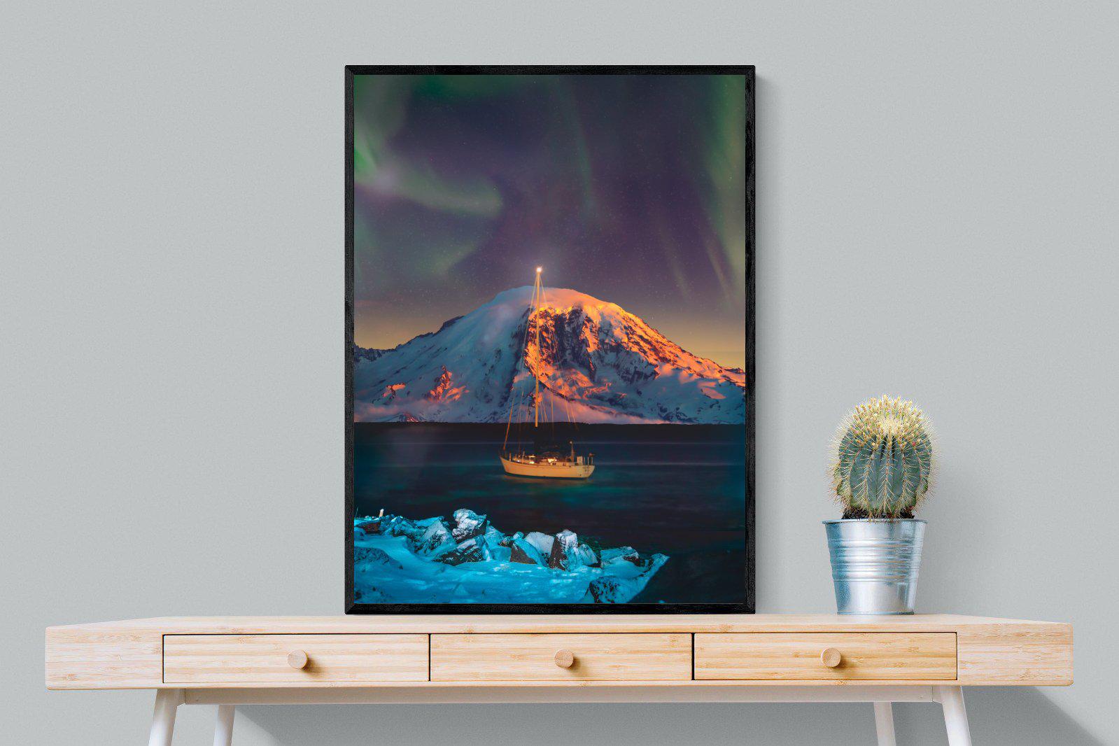 Northern Lights Voyage-Wall_Art-75 x 100cm-Mounted Canvas-Black-Pixalot