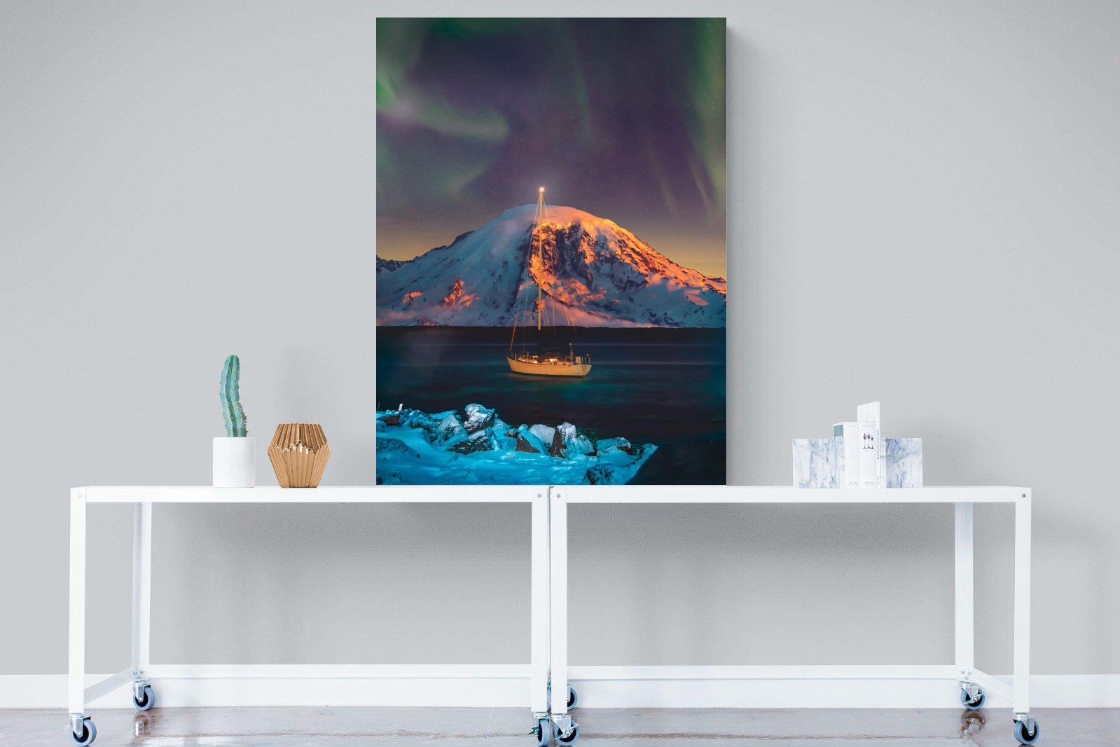 Northern Lights Voyage-Wall_Art-90 x 120cm-Mounted Canvas-No Frame-Pixalot