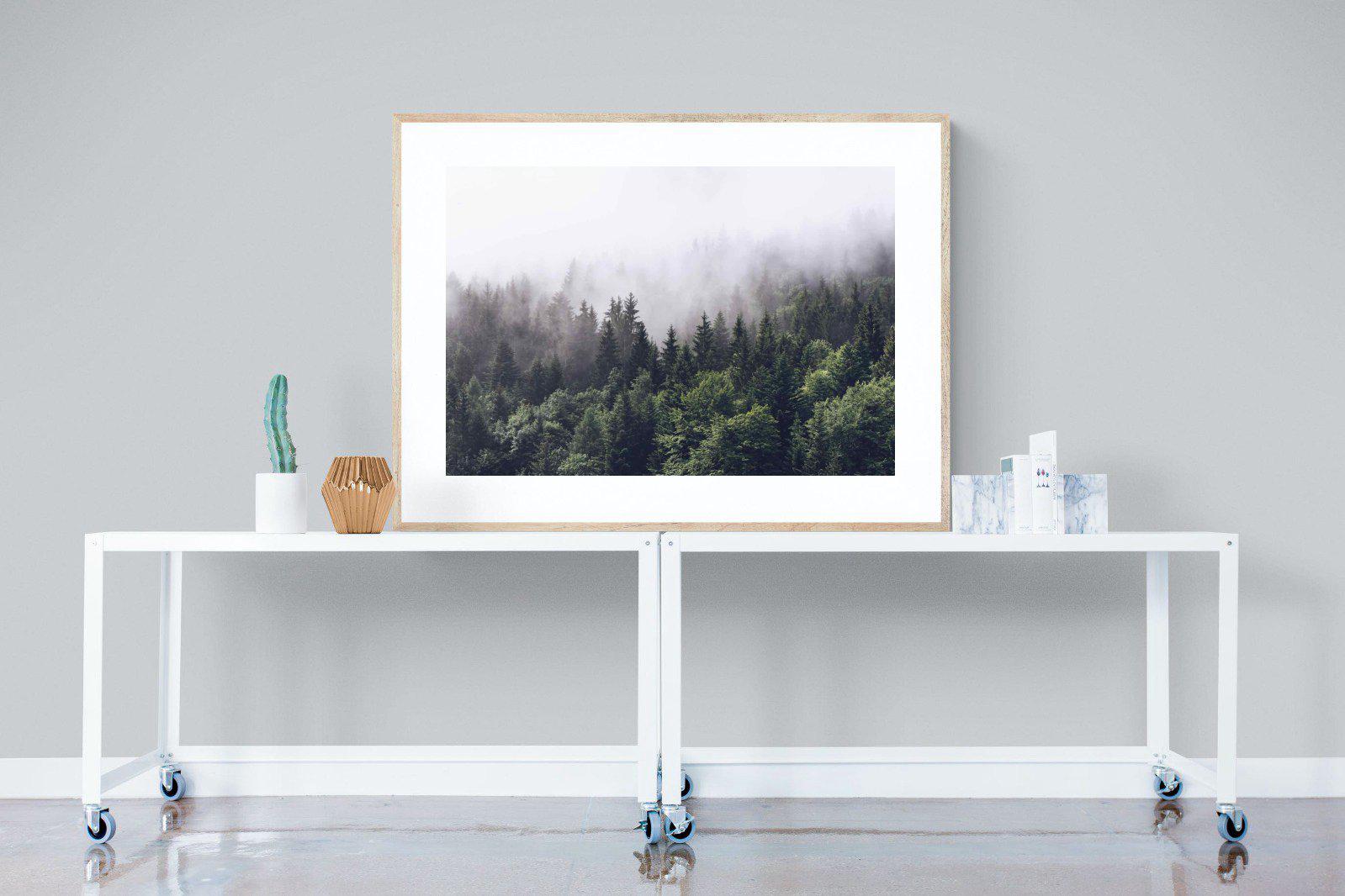 Norwegian Forest-Wall_Art-120 x 90cm-Framed Print-Wood-Pixalot