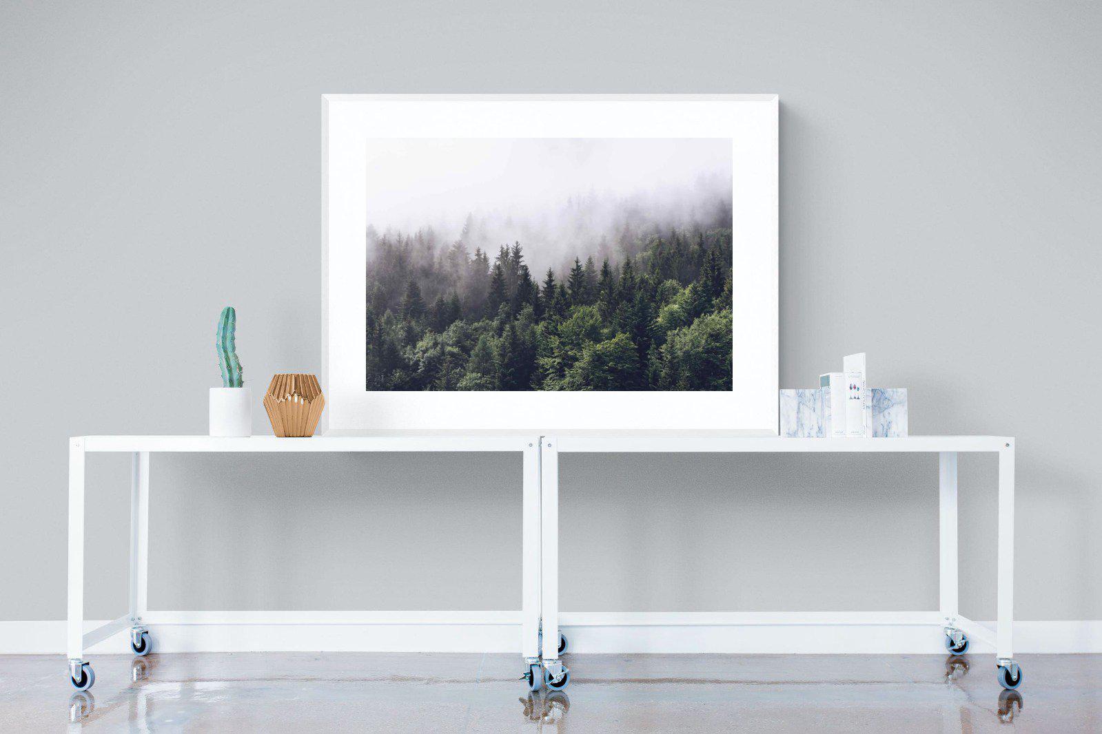 Norwegian Forest-Wall_Art-120 x 90cm-Framed Print-White-Pixalot