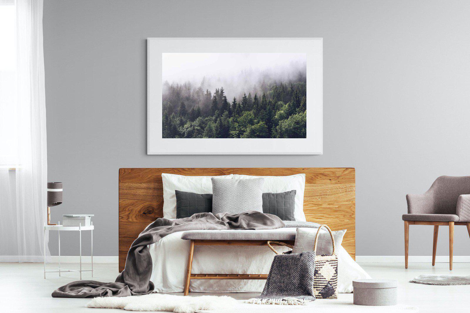 Norwegian Forest-Wall_Art-150 x 100cm-Framed Print-White-Pixalot
