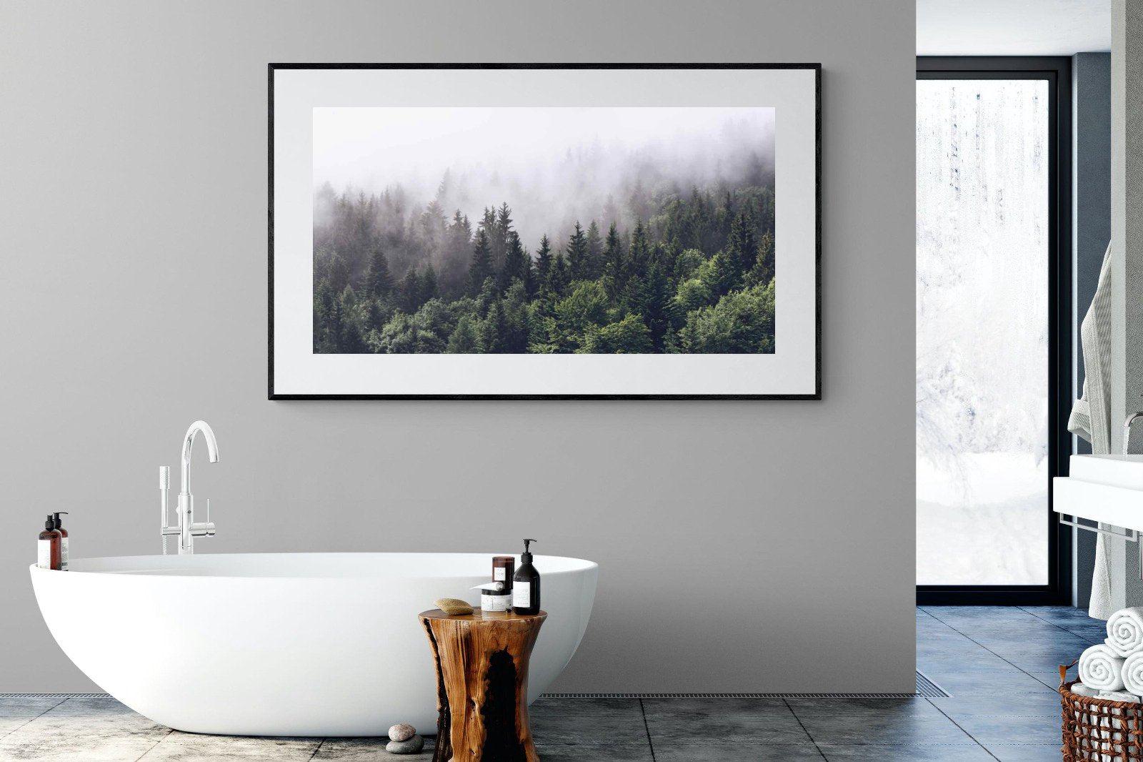 Norwegian Forest-Wall_Art-180 x 110cm-Framed Print-Black-Pixalot