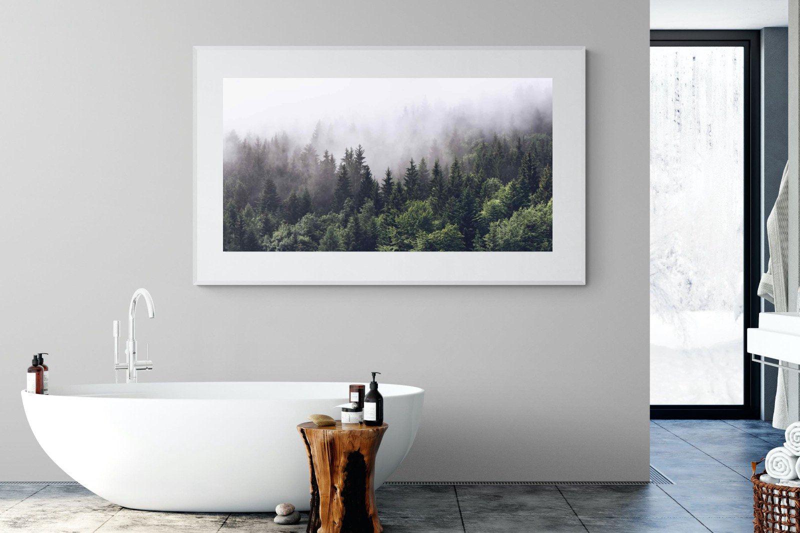 Norwegian Forest-Wall_Art-180 x 110cm-Framed Print-White-Pixalot