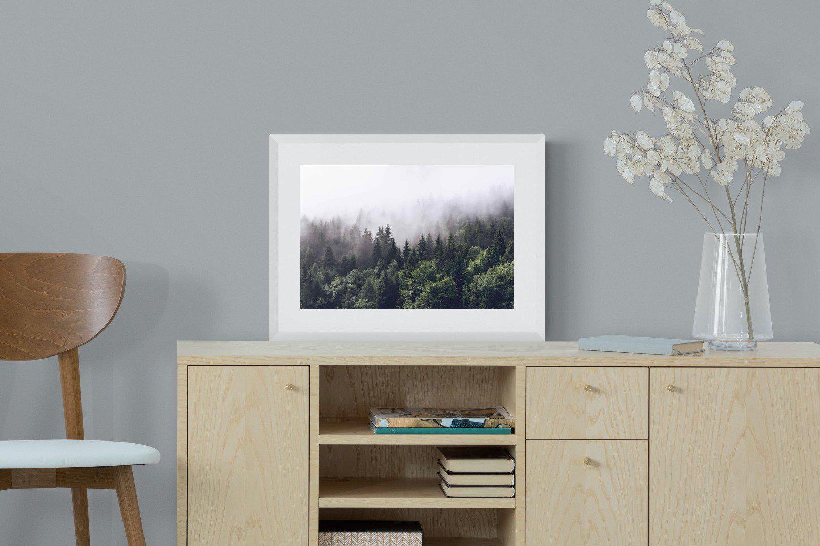 Norwegian Forest-Wall_Art-60 x 45cm-Framed Print-White-Pixalot