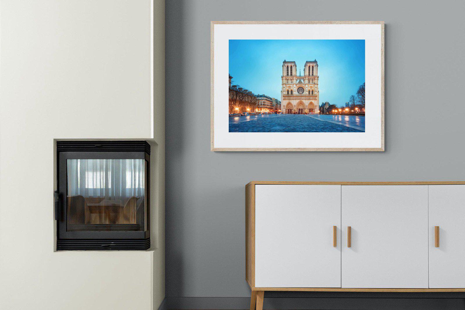 Notre-Dame-Wall_Art-100 x 75cm-Framed Print-Wood-Pixalot