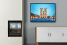 Notre-Dame-Wall_Art-100 x 75cm-Mounted Canvas-Black-Pixalot
