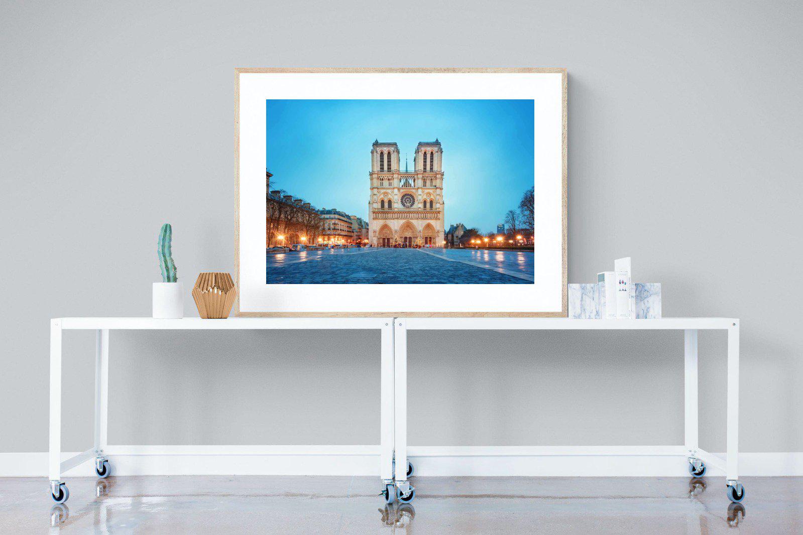 Notre-Dame-Wall_Art-120 x 90cm-Framed Print-Wood-Pixalot
