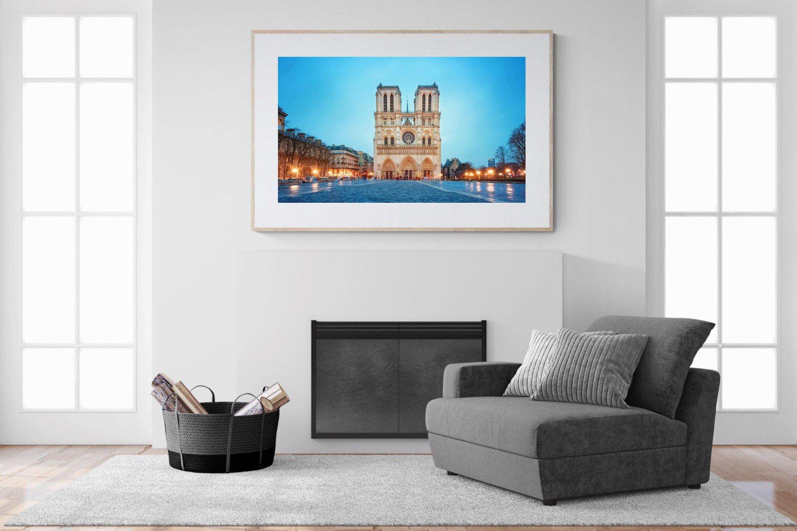 Notre-Dame-Wall_Art-150 x 100cm-Framed Print-Wood-Pixalot