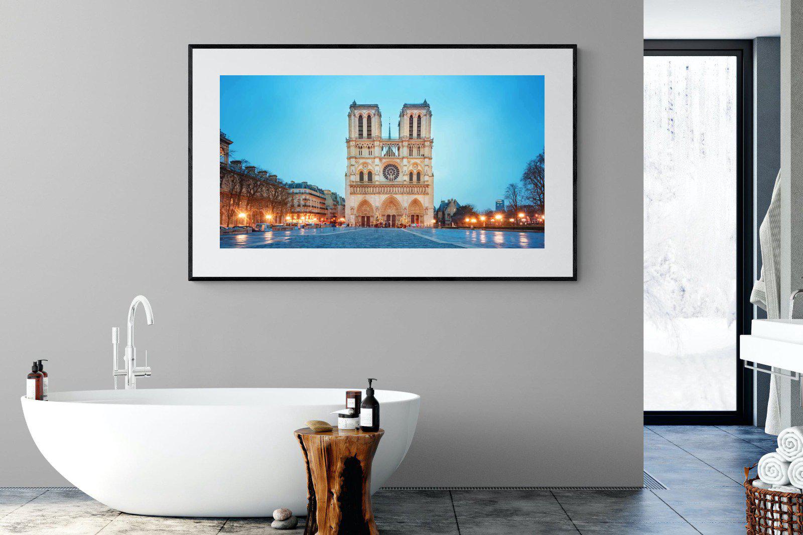 Notre-Dame-Wall_Art-180 x 110cm-Framed Print-Black-Pixalot