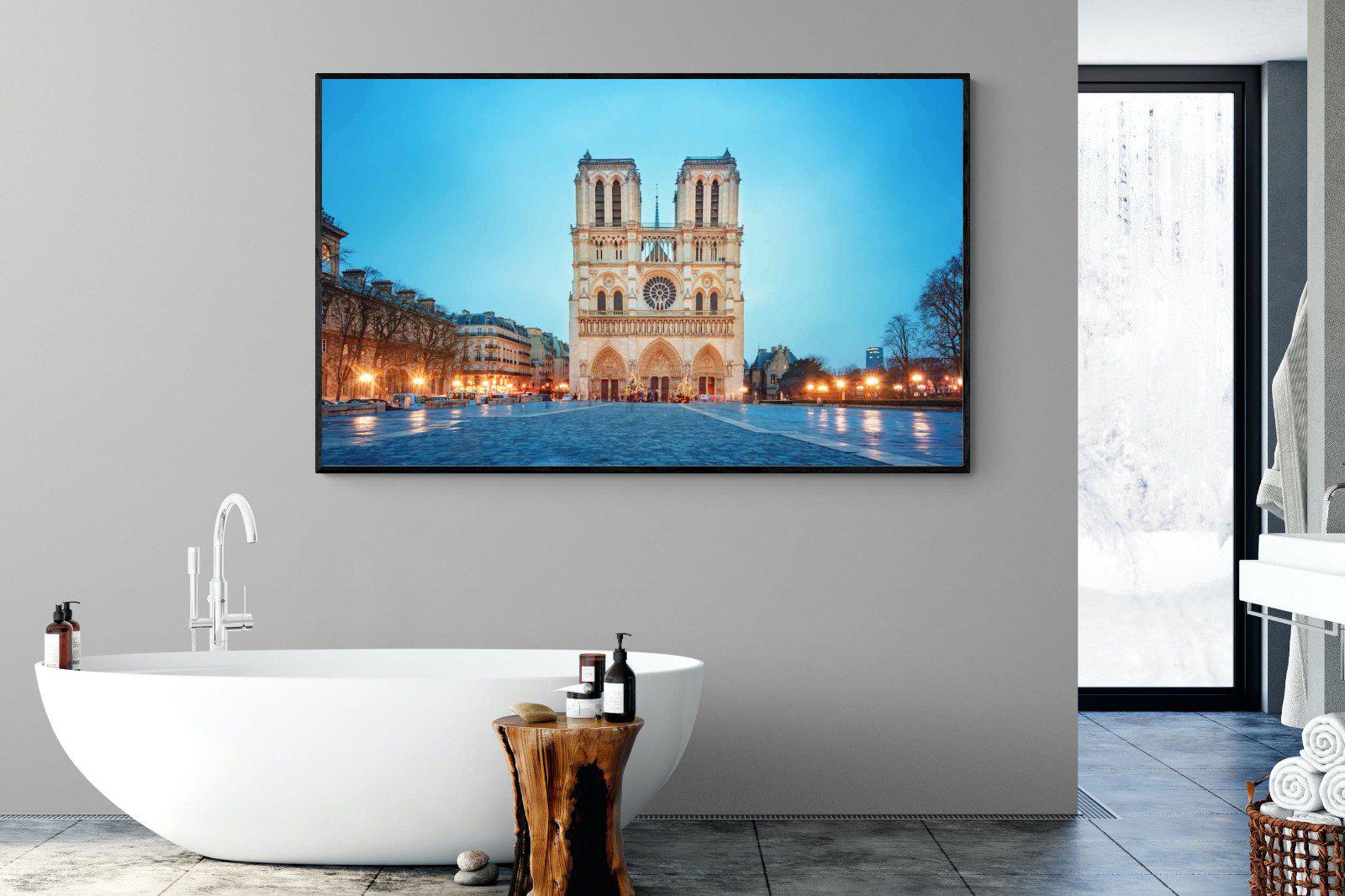 Notre-Dame-Wall_Art-180 x 110cm-Mounted Canvas-Black-Pixalot