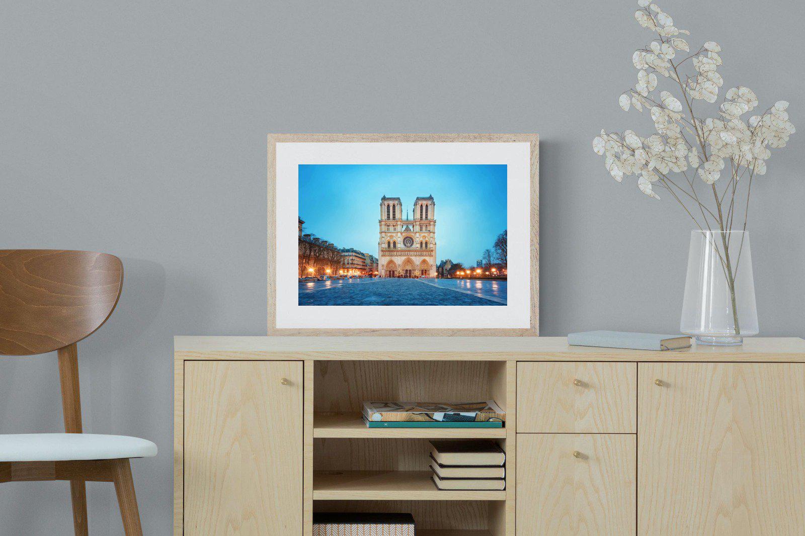 Notre-Dame-Wall_Art-60 x 45cm-Framed Print-Wood-Pixalot