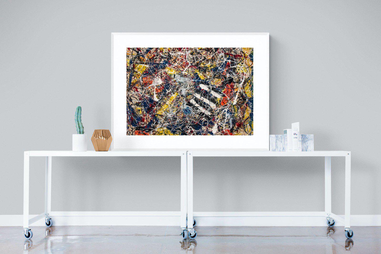 Number-17A-Wall_Art-120 x 90cm-Framed Print-White-Pixalot