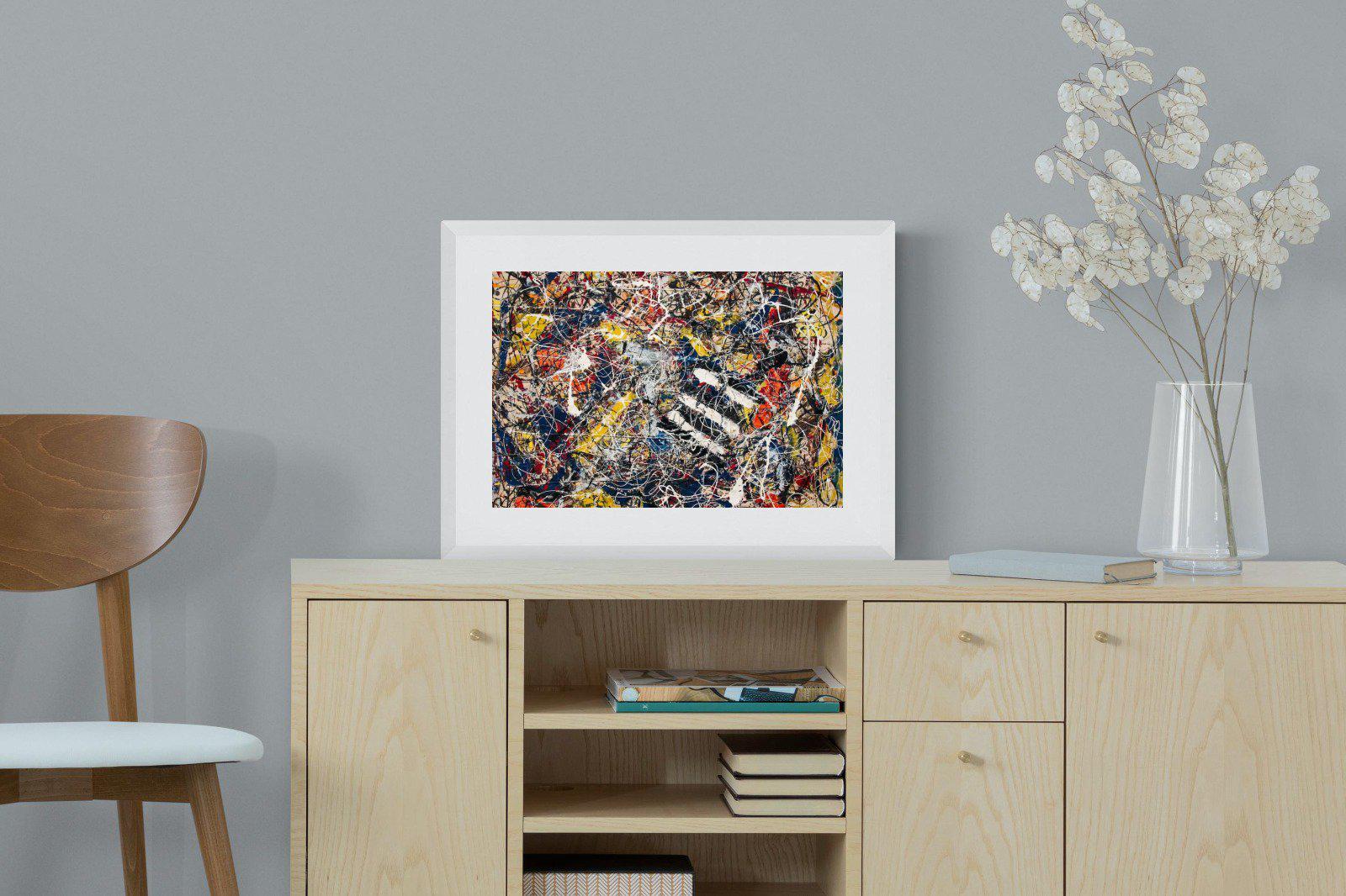 Number-17A-Wall_Art-60 x 45cm-Framed Print-White-Pixalot