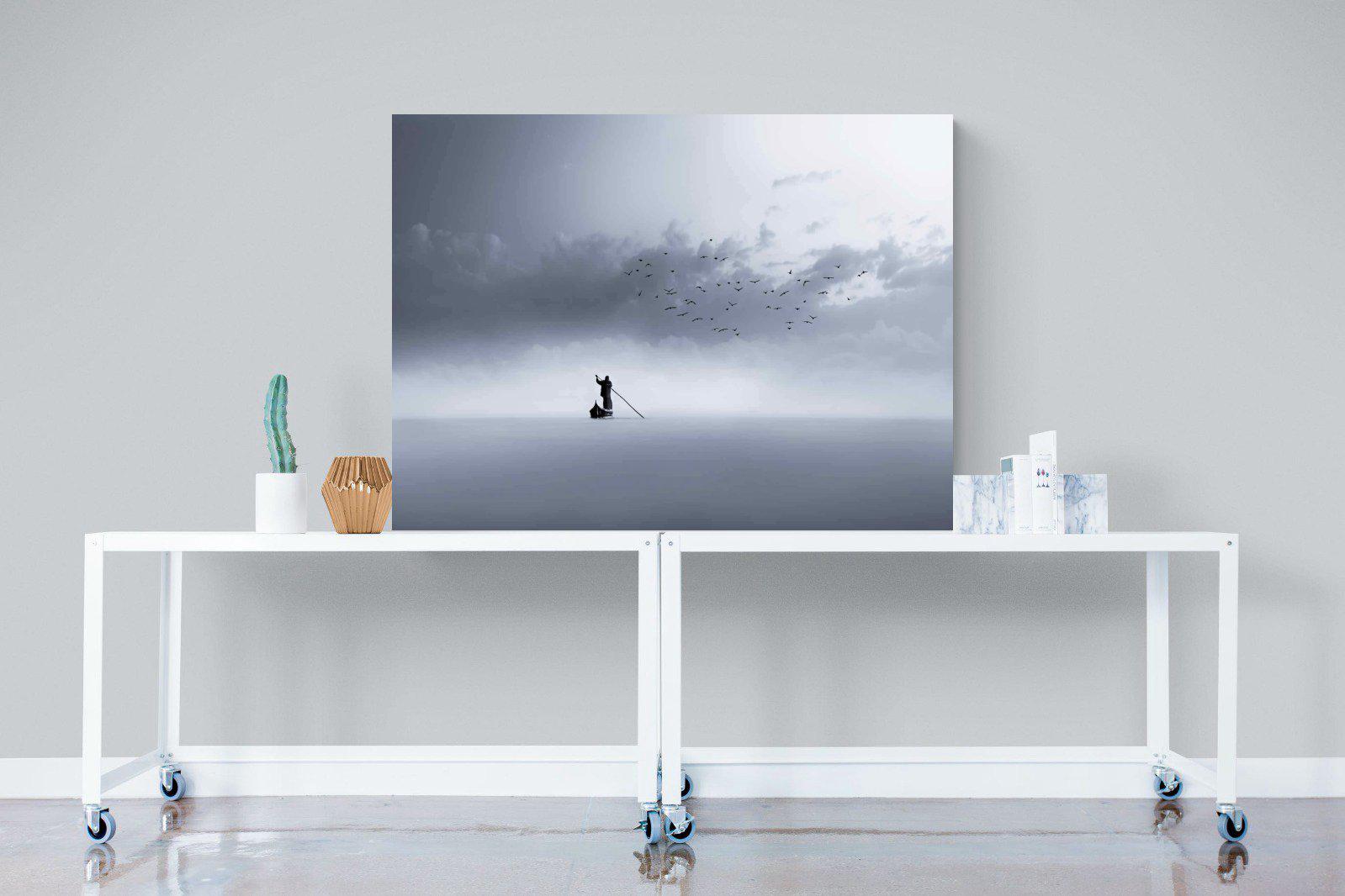 Oarsman-Wall_Art-120 x 90cm-Mounted Canvas-No Frame-Pixalot