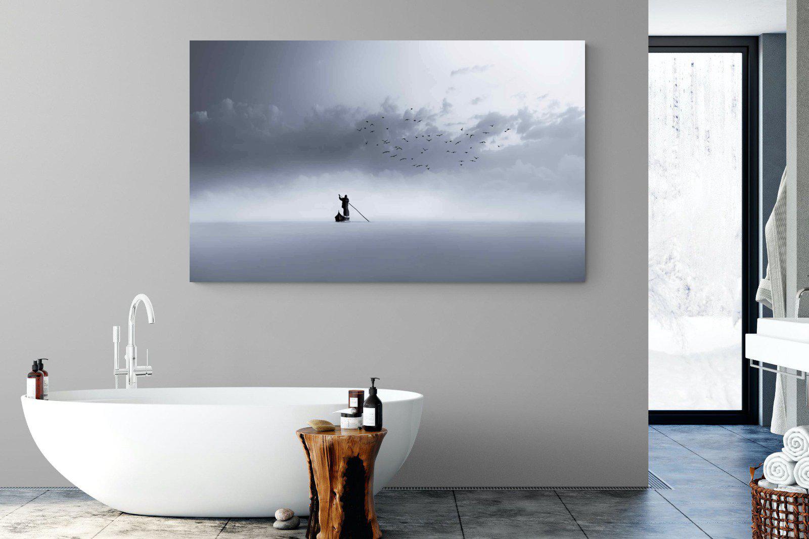 Oarsman-Wall_Art-180 x 110cm-Mounted Canvas-No Frame-Pixalot