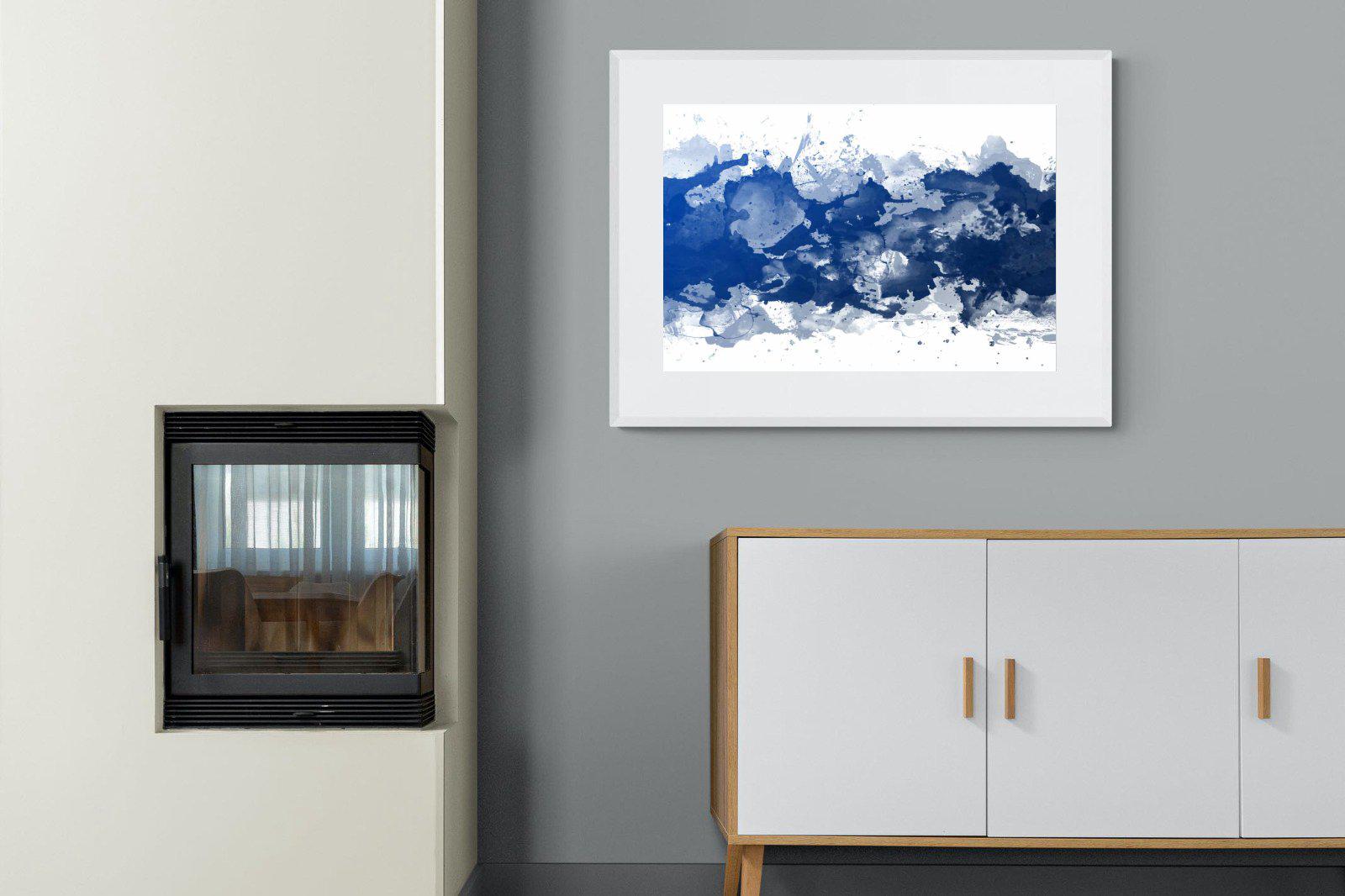 Ocean Art-Wall_Art-100 x 75cm-Framed Print-White-Pixalot