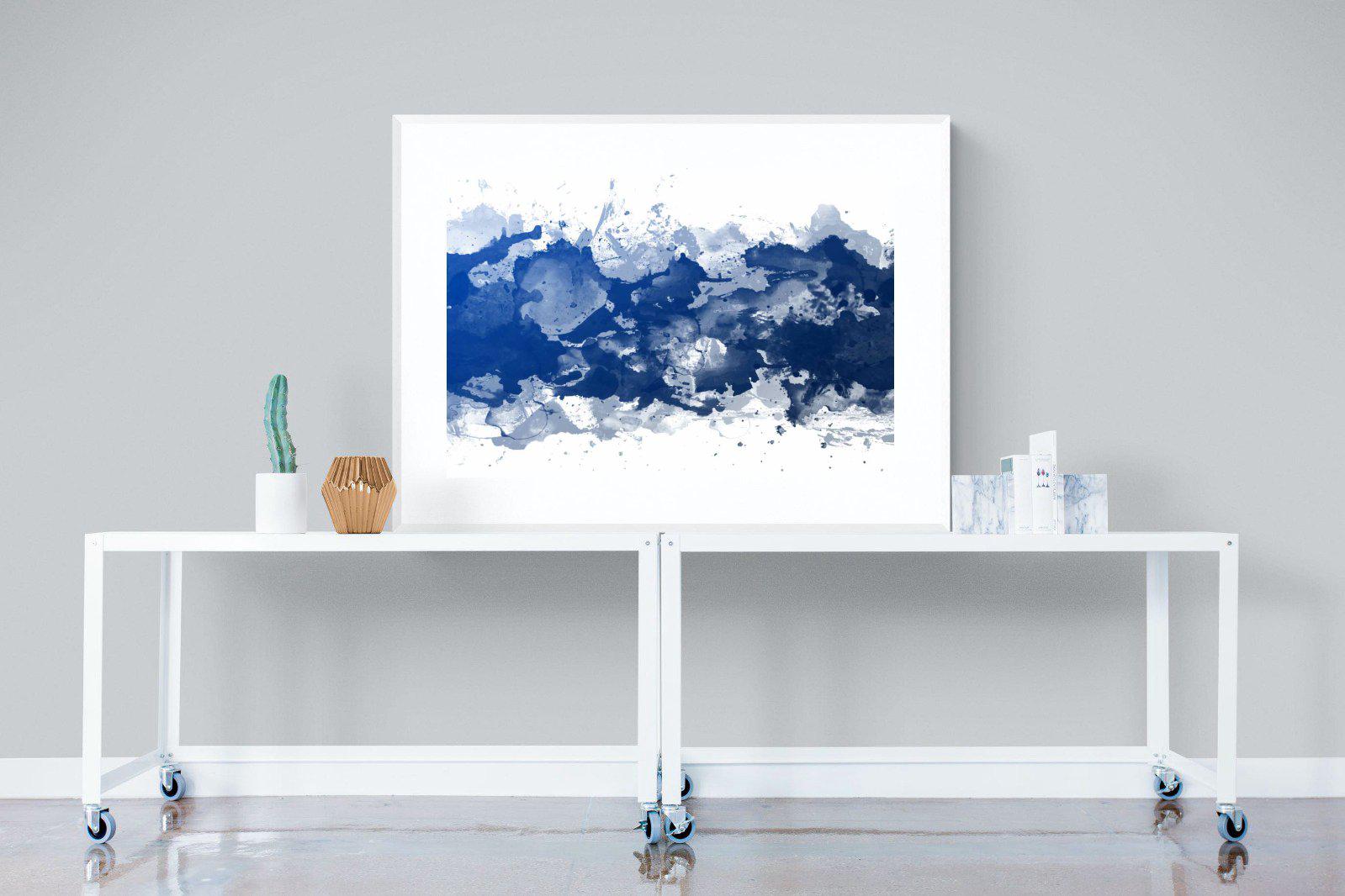 Ocean Art-Wall_Art-120 x 90cm-Framed Print-White-Pixalot