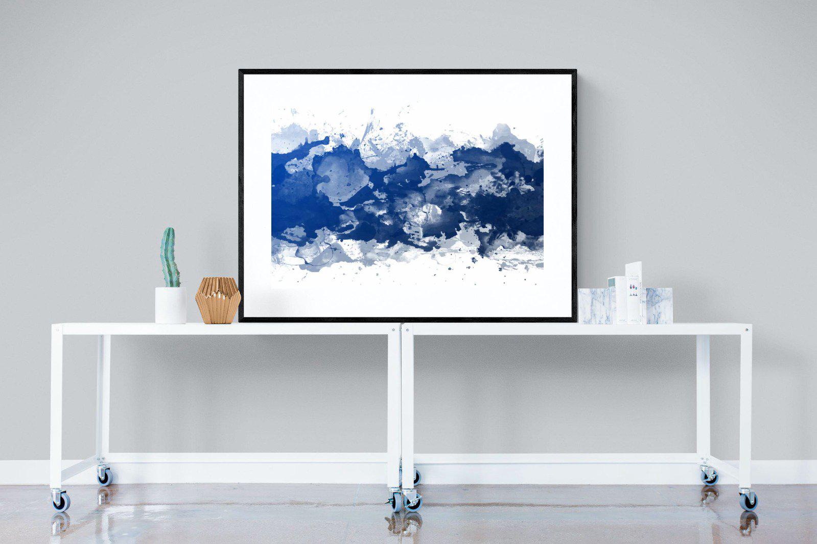 Ocean Art-Wall_Art-120 x 90cm-Framed Print-Black-Pixalot