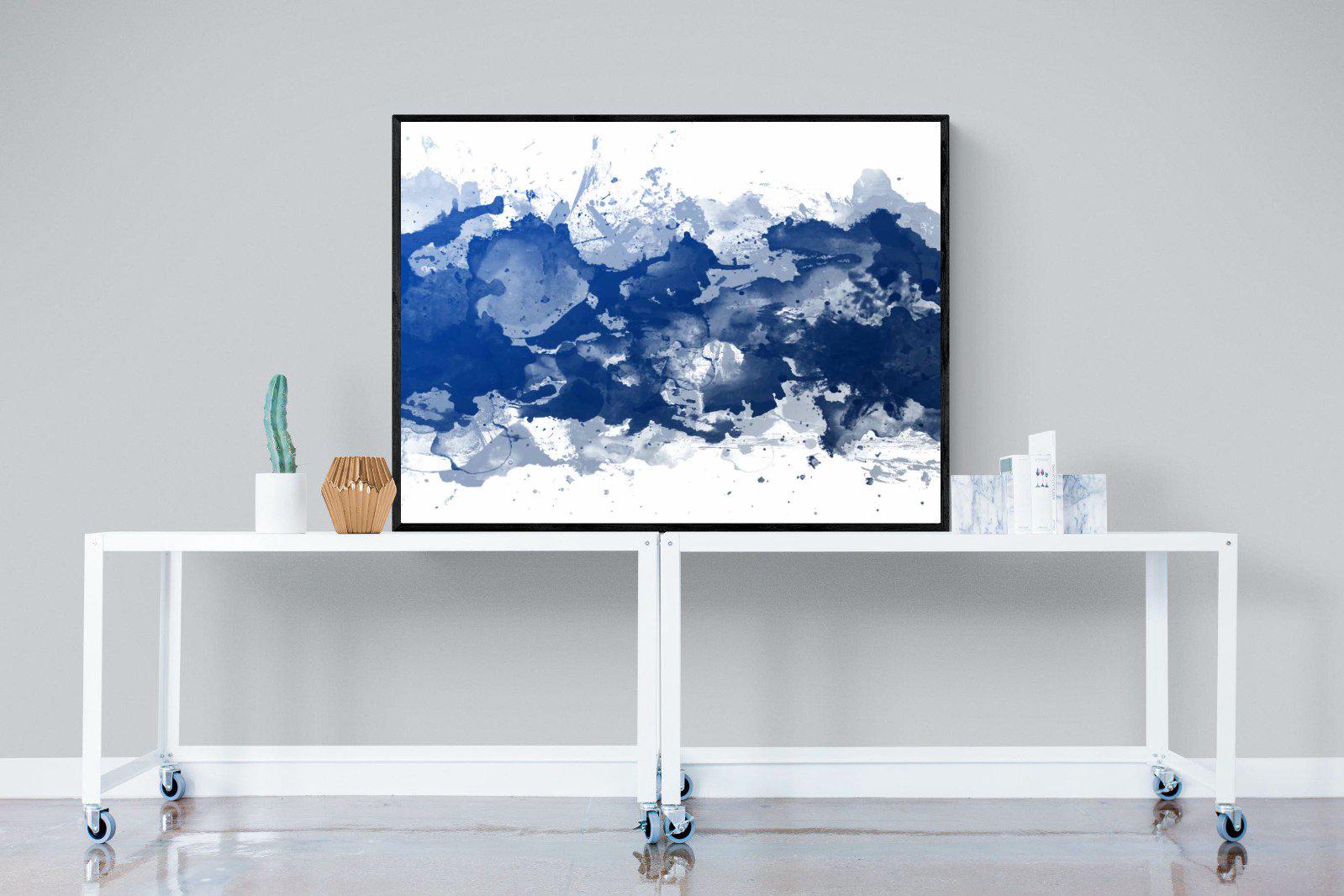 Ocean Art-Wall_Art-120 x 90cm-Mounted Canvas-Black-Pixalot