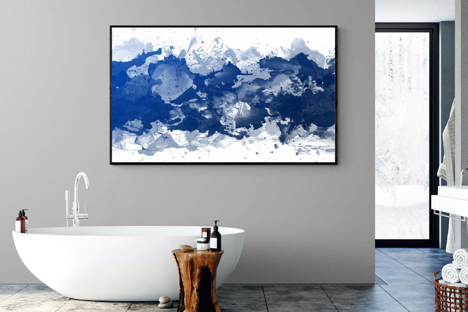 Ocean Art-Wall_Art-180 x 110cm-Mounted Canvas-Black-Pixalot