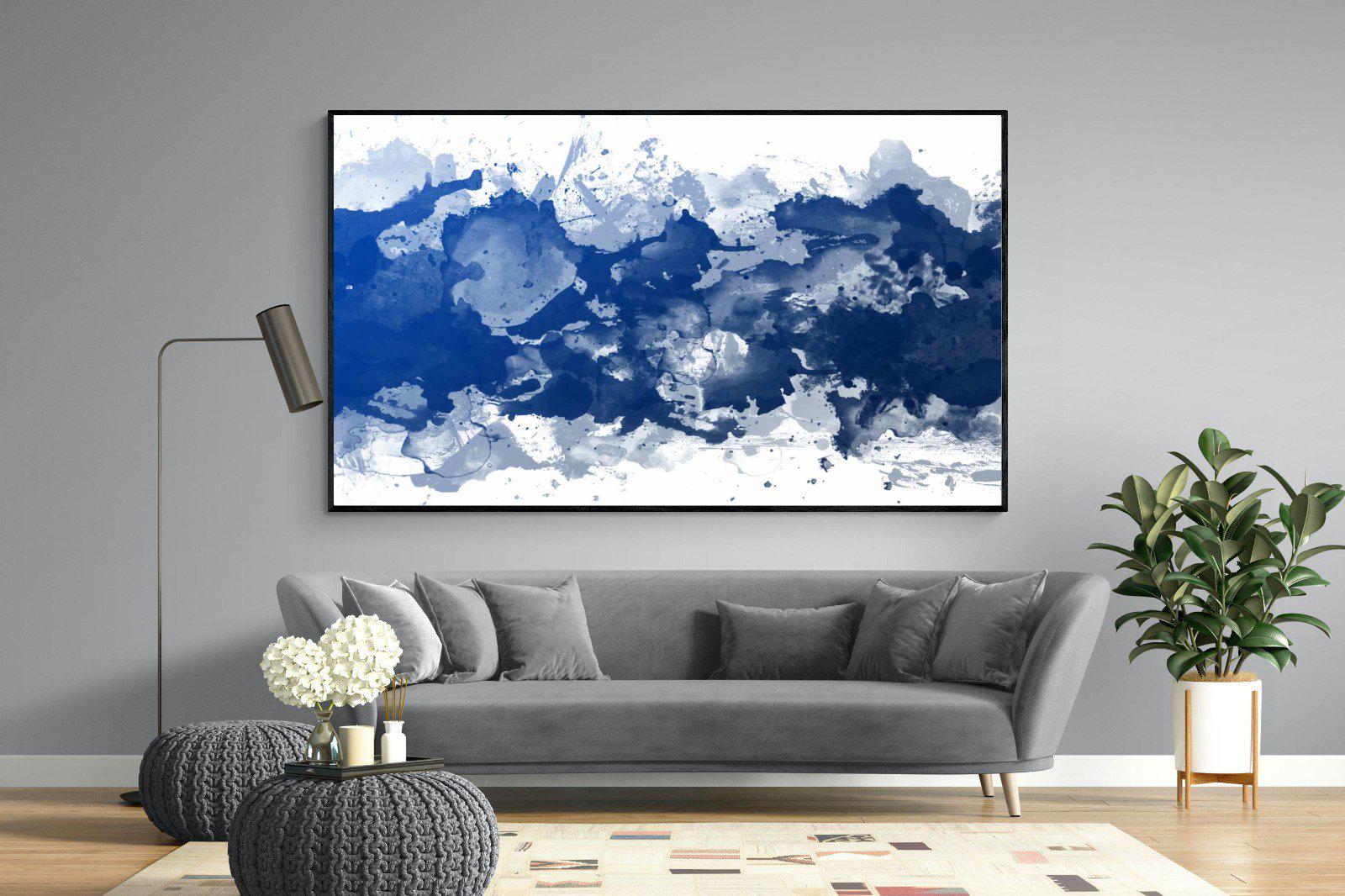 Ocean Art-Wall_Art-220 x 130cm-Mounted Canvas-Black-Pixalot