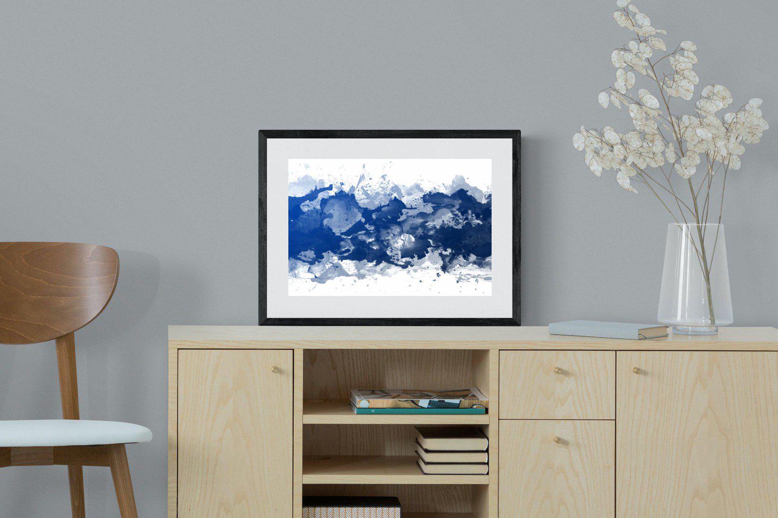 Ocean Art-Wall_Art-60 x 45cm-Framed Print-Black-Pixalot