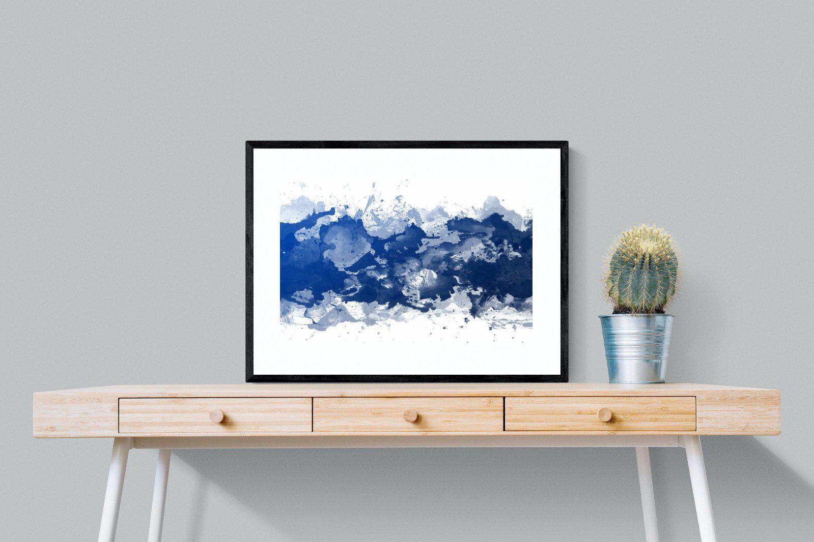 Ocean Art-Wall_Art-80 x 60cm-Framed Print-Black-Pixalot