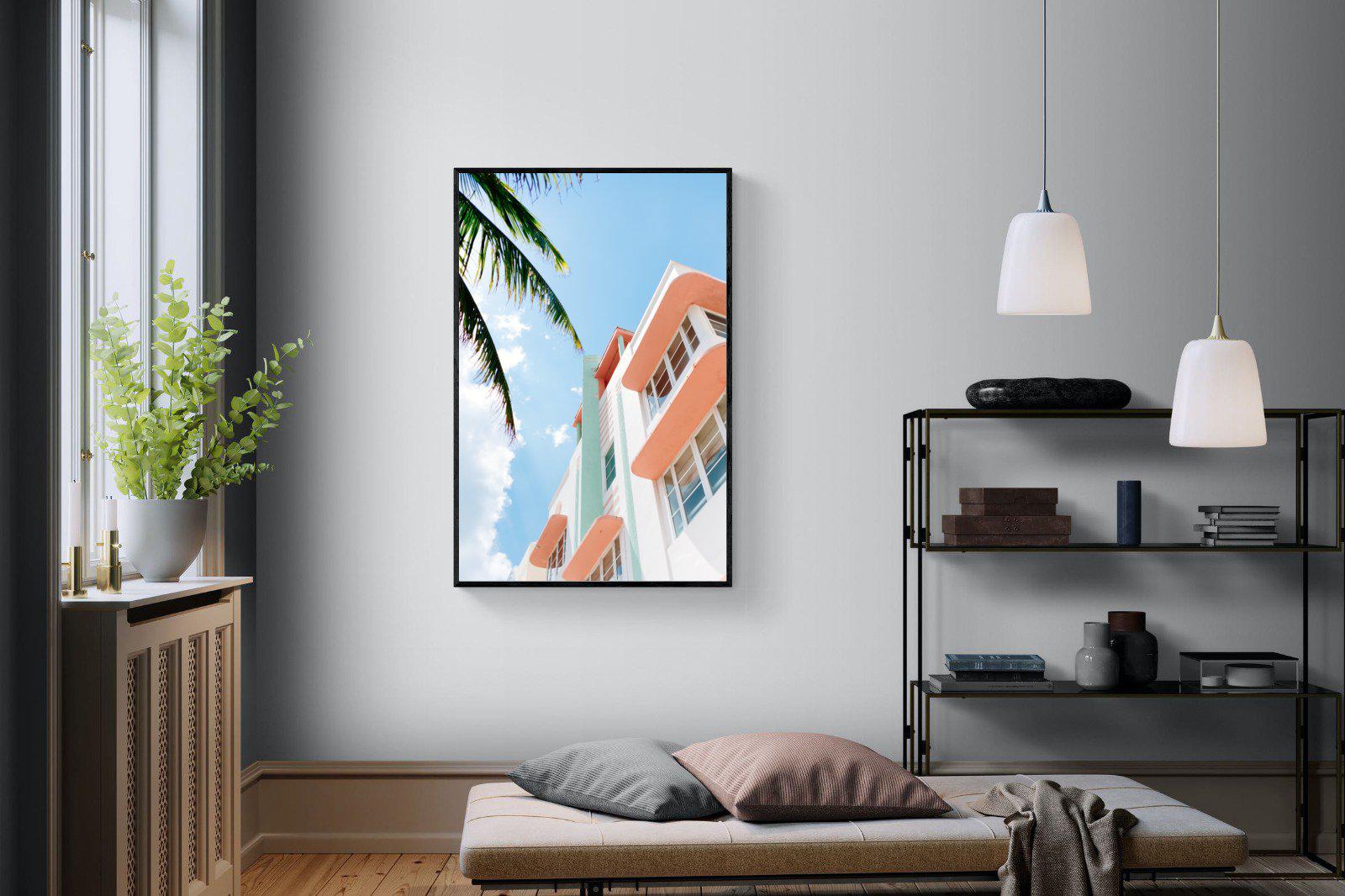 Ocean Drive-Wall_Art-100 x 150cm-Mounted Canvas-Black-Pixalot