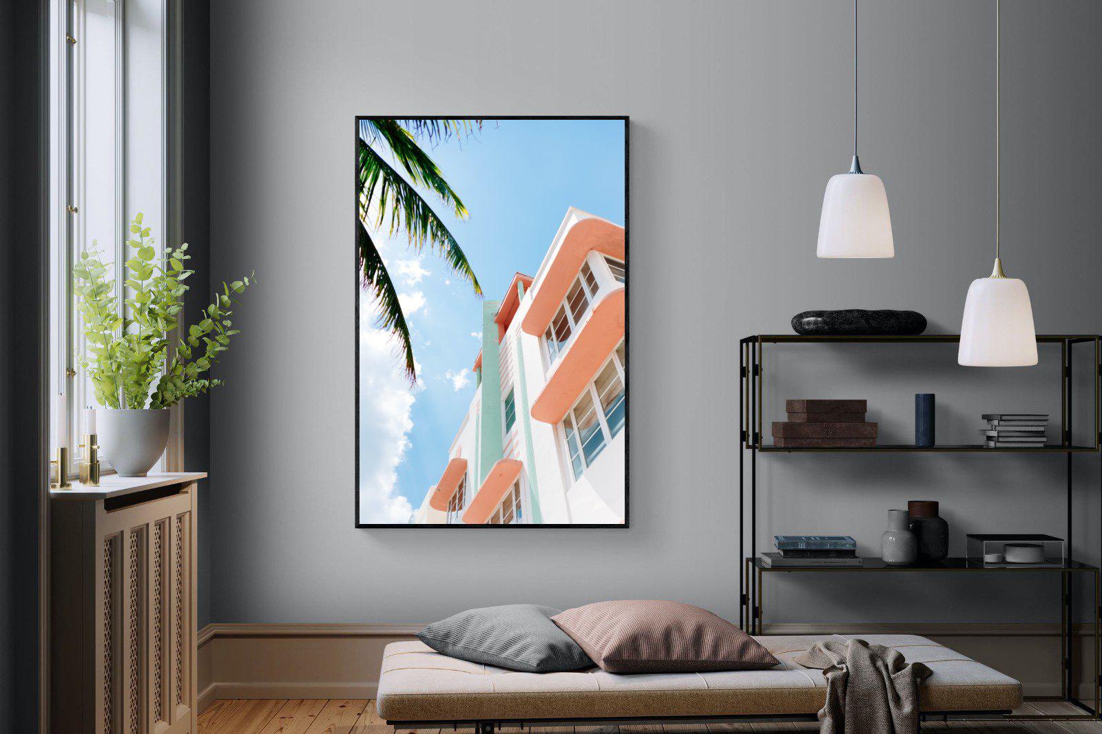 Ocean Drive-Wall_Art-120 x 180cm-Mounted Canvas-Black-Pixalot