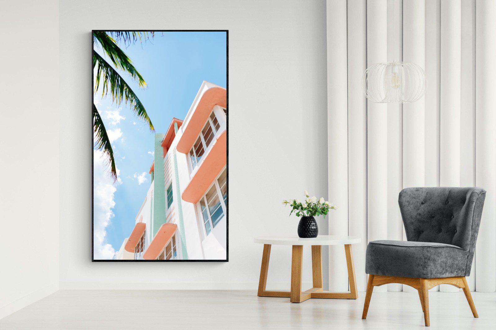 Ocean Drive-Wall_Art-130 x 220cm-Mounted Canvas-Black-Pixalot