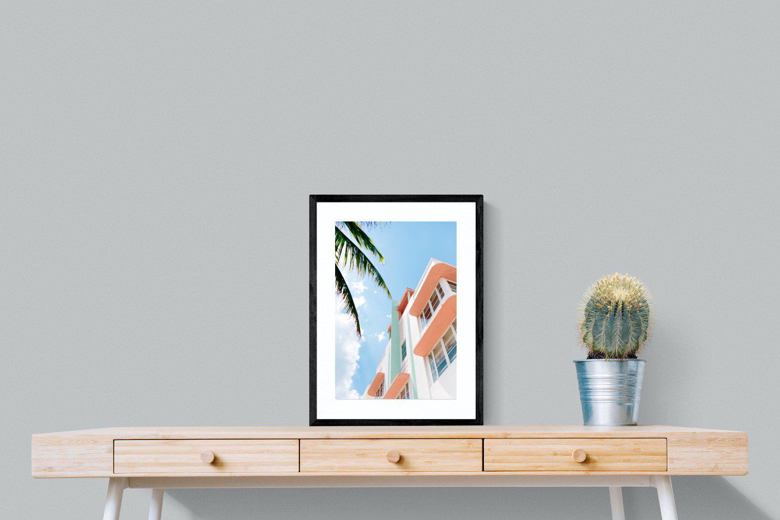 Ocean Drive-Wall_Art-45 x 60cm-Framed Print-Black-Pixalot