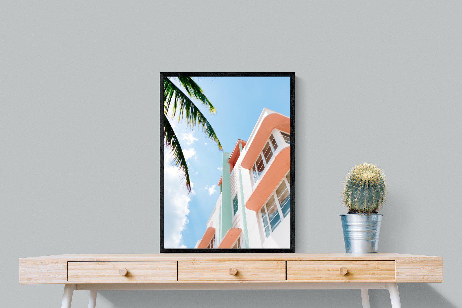 Ocean Drive-Wall_Art-60 x 80cm-Mounted Canvas-Black-Pixalot