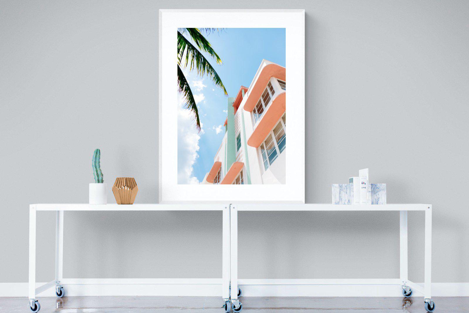 Ocean Drive-Wall_Art-90 x 120cm-Framed Print-White-Pixalot