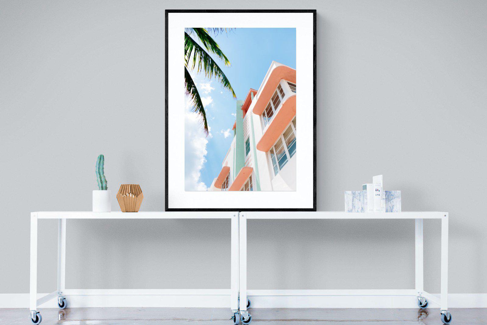 Ocean Drive-Wall_Art-90 x 120cm-Framed Print-Black-Pixalot
