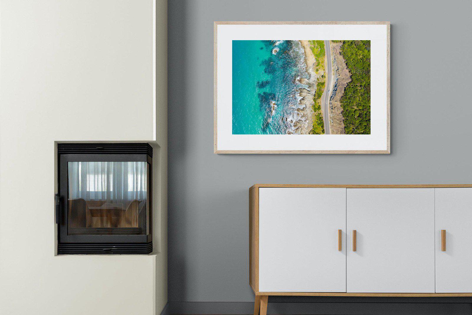 Ocean Meets Land-Wall_Art-100 x 75cm-Framed Print-Wood-Pixalot