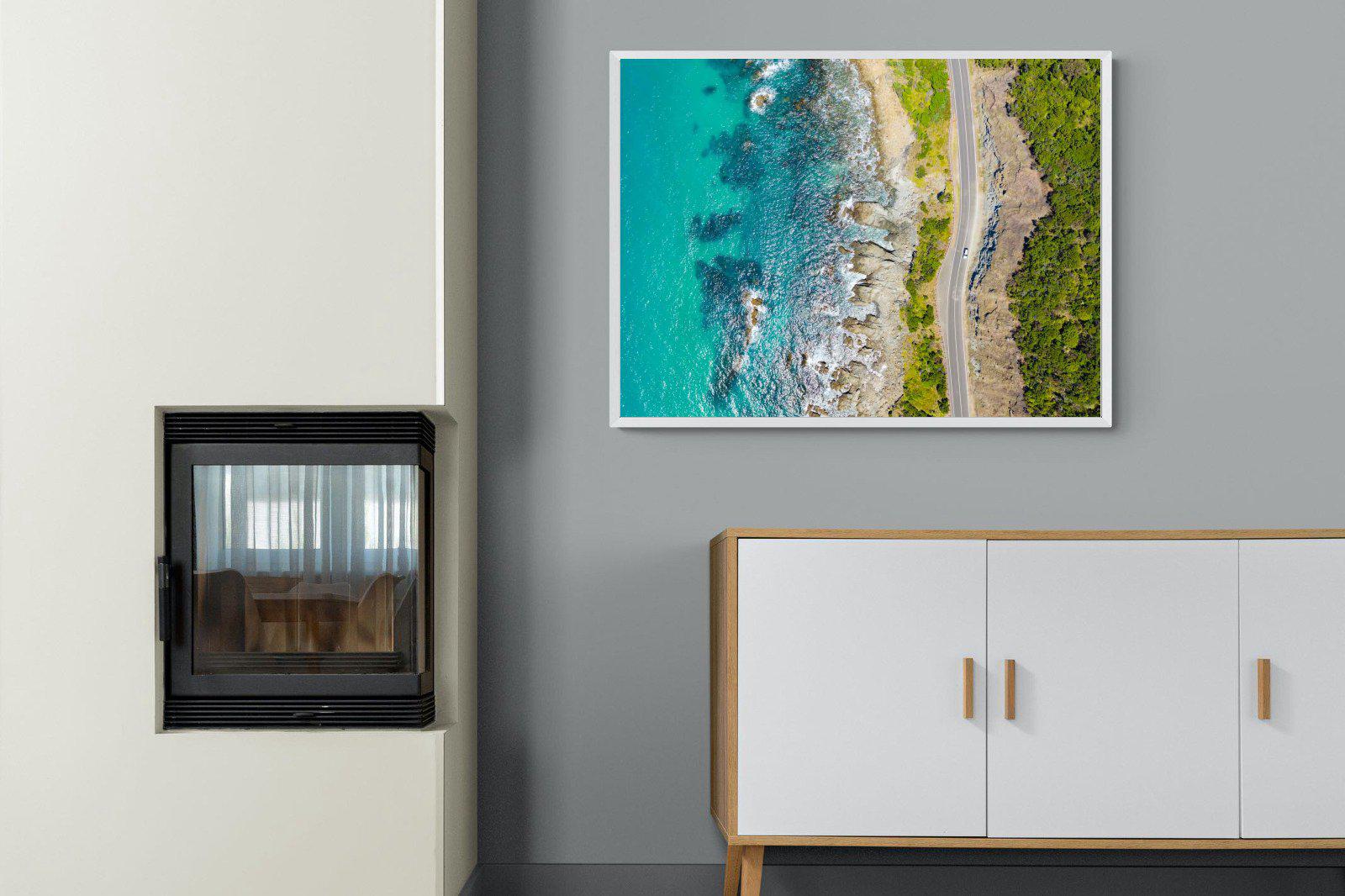 Ocean Meets Land-Wall_Art-100 x 75cm-Mounted Canvas-White-Pixalot