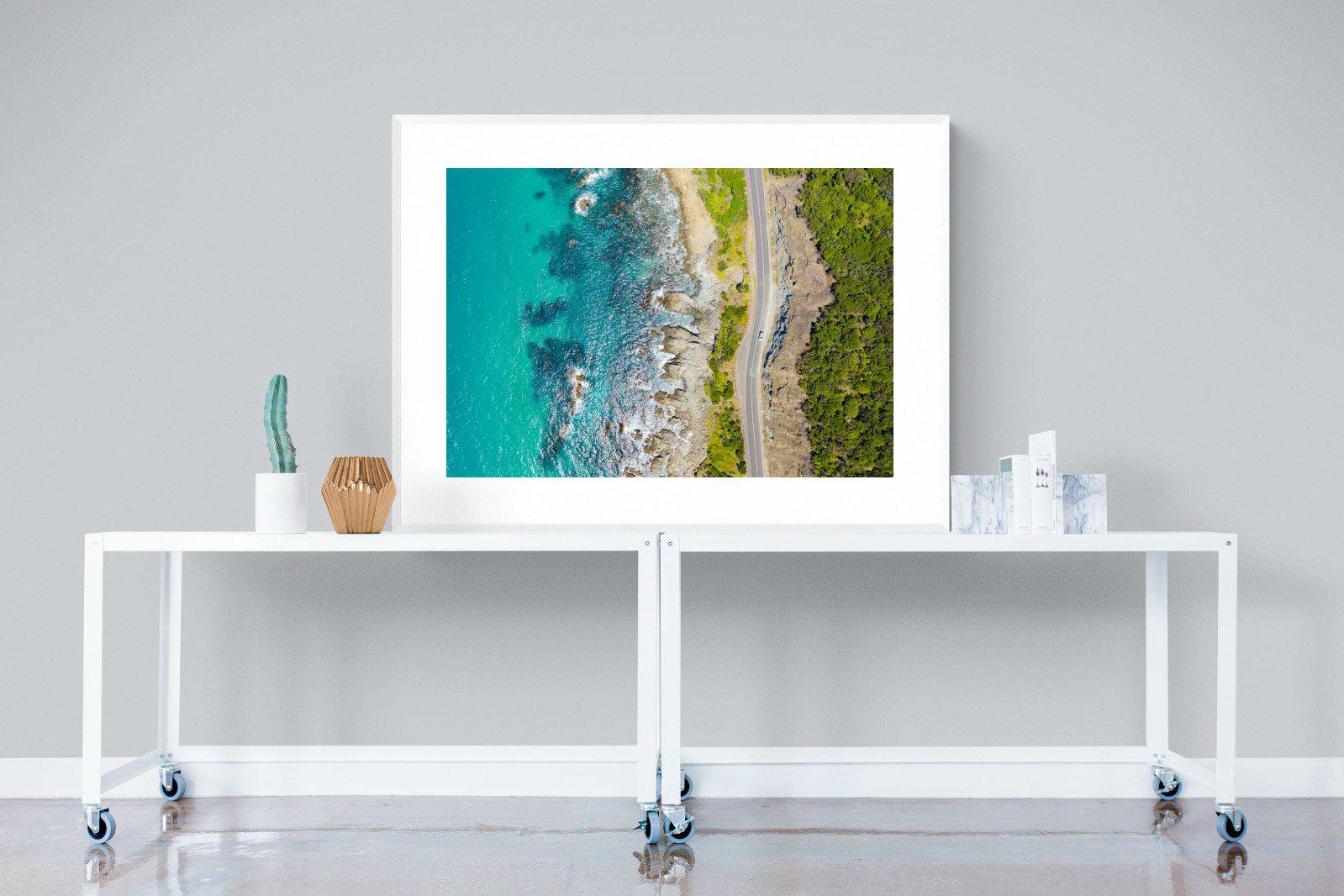 Ocean Meets Land-Wall_Art-120 x 90cm-Framed Print-White-Pixalot