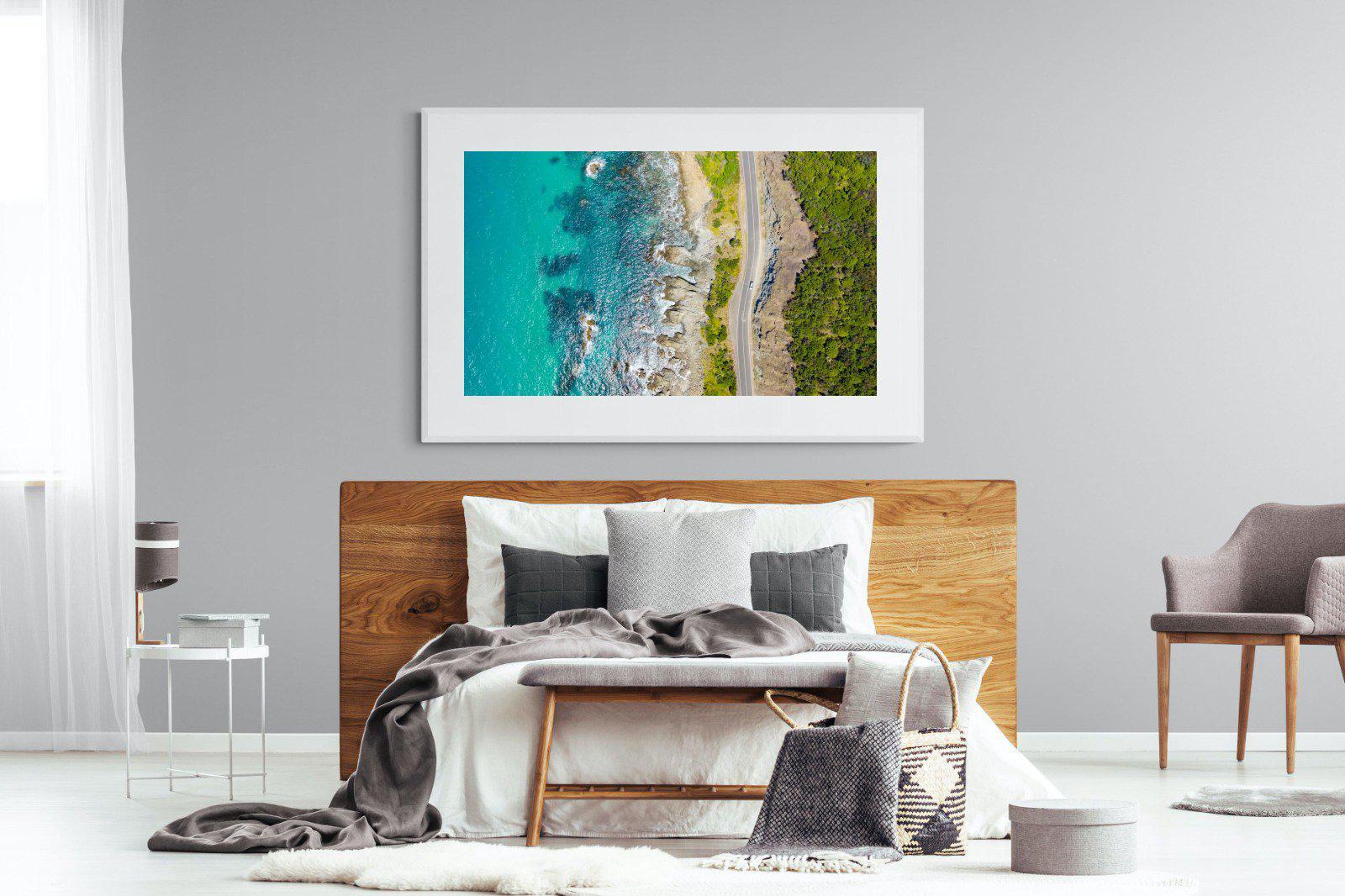 Ocean Meets Land-Wall_Art-150 x 100cm-Framed Print-White-Pixalot