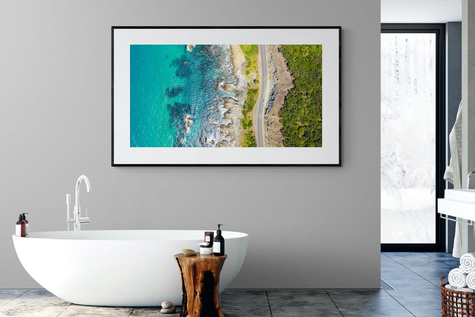 Ocean Meets Land-Wall_Art-180 x 110cm-Framed Print-Black-Pixalot