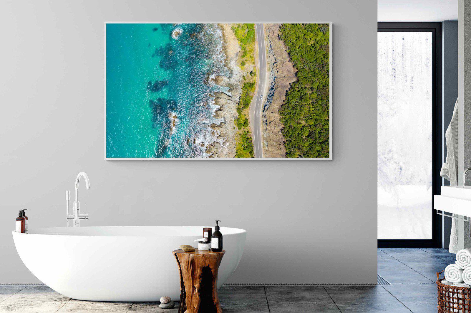 Ocean Meets Land-Wall_Art-180 x 110cm-Mounted Canvas-White-Pixalot