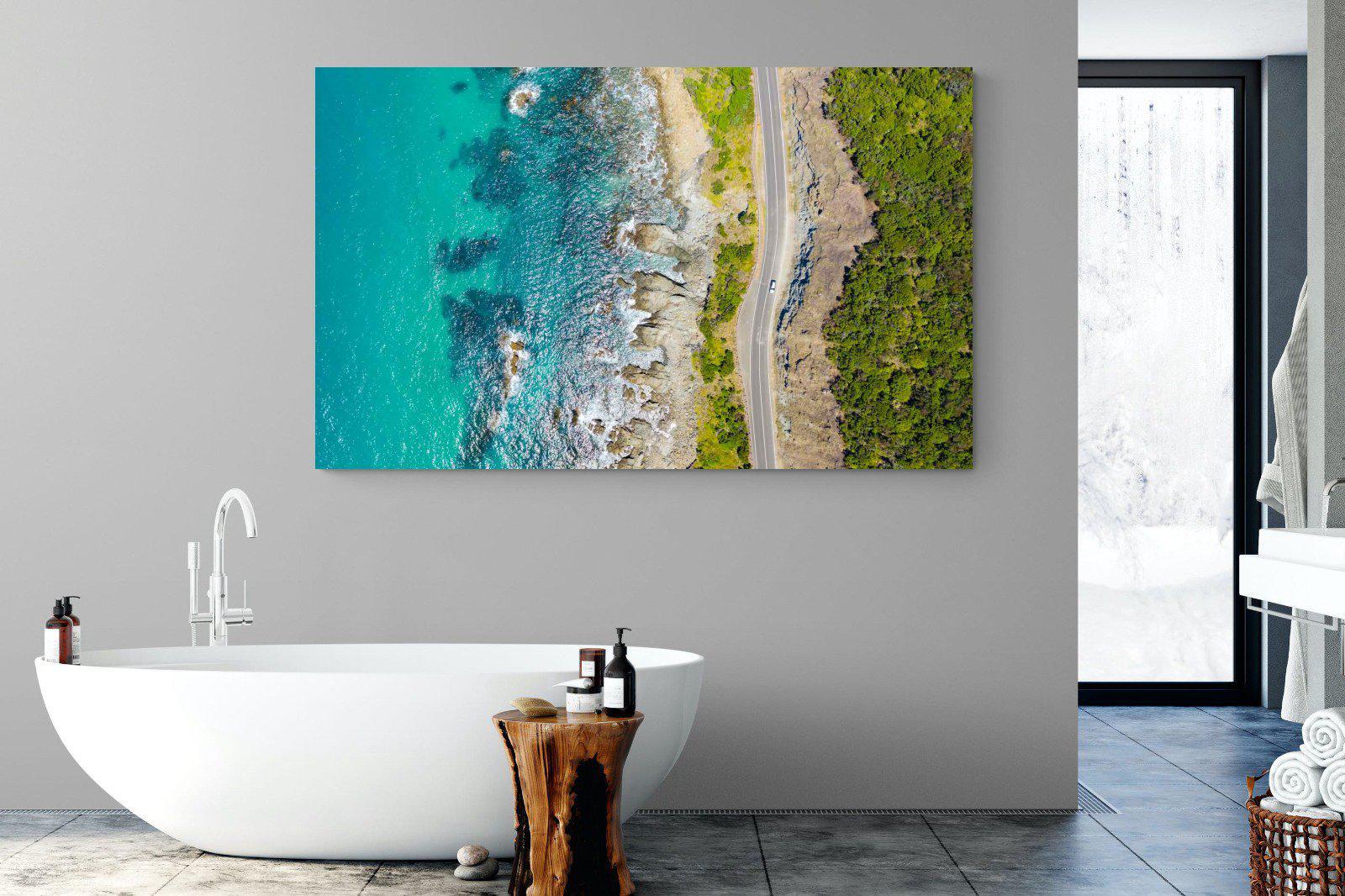 Ocean Meets Land-Wall_Art-180 x 110cm-Mounted Canvas-No Frame-Pixalot