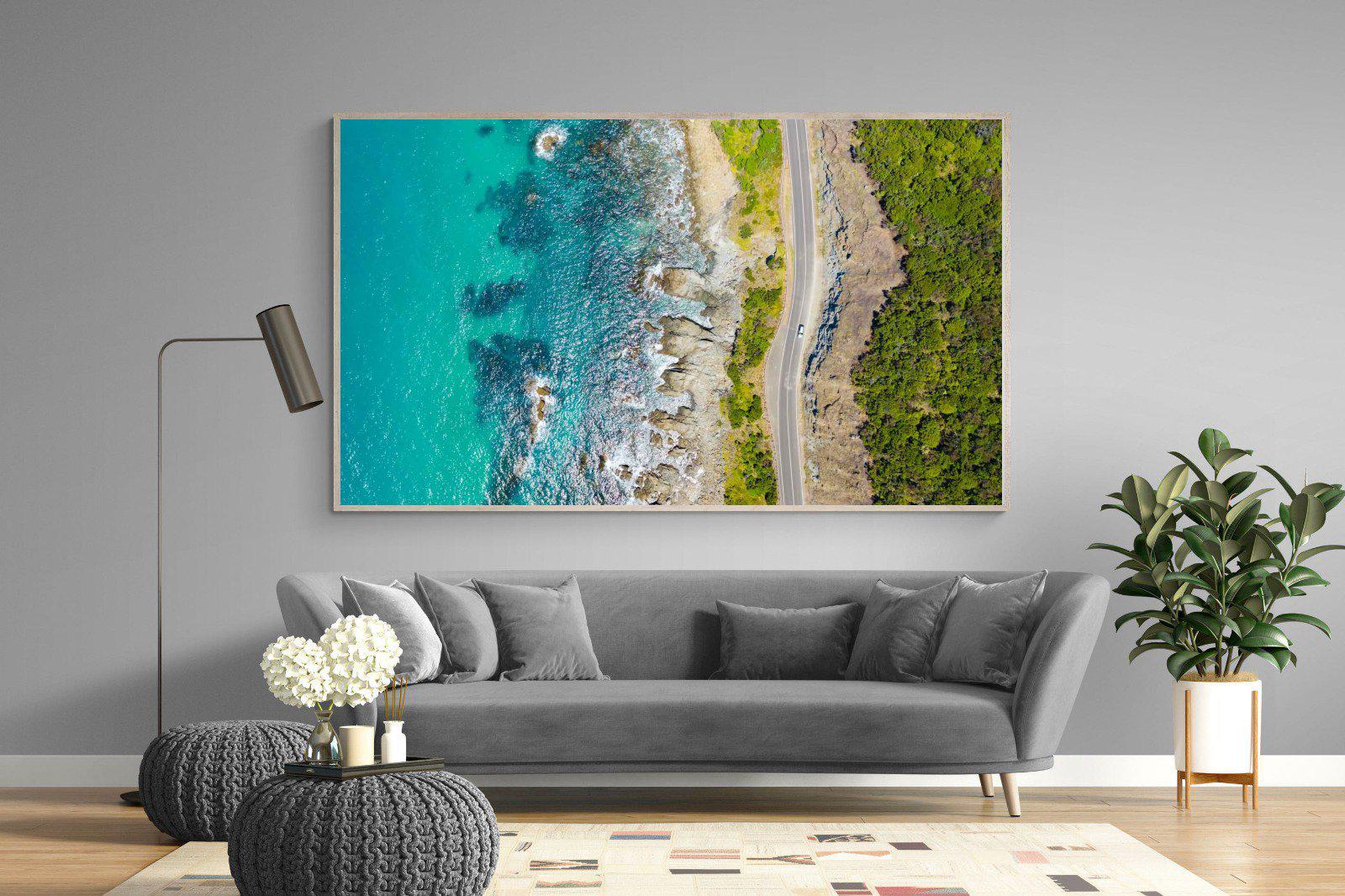 Ocean Meets Land-Wall_Art-220 x 130cm-Mounted Canvas-Wood-Pixalot