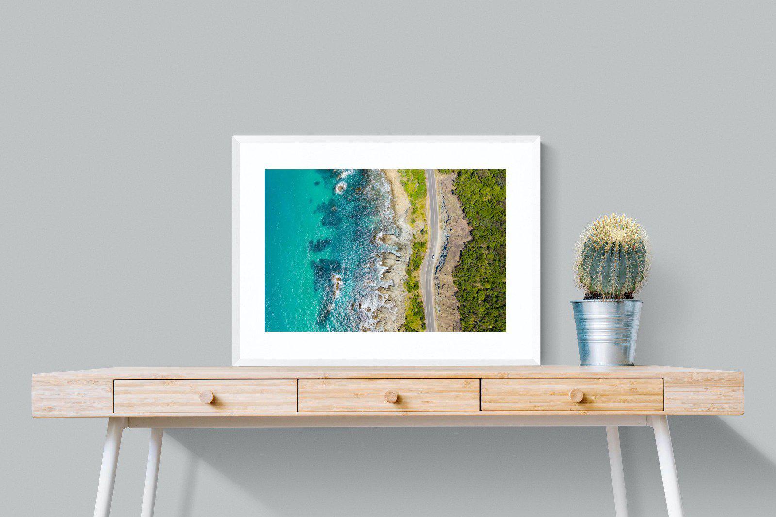 Ocean Meets Land-Wall_Art-80 x 60cm-Framed Print-White-Pixalot