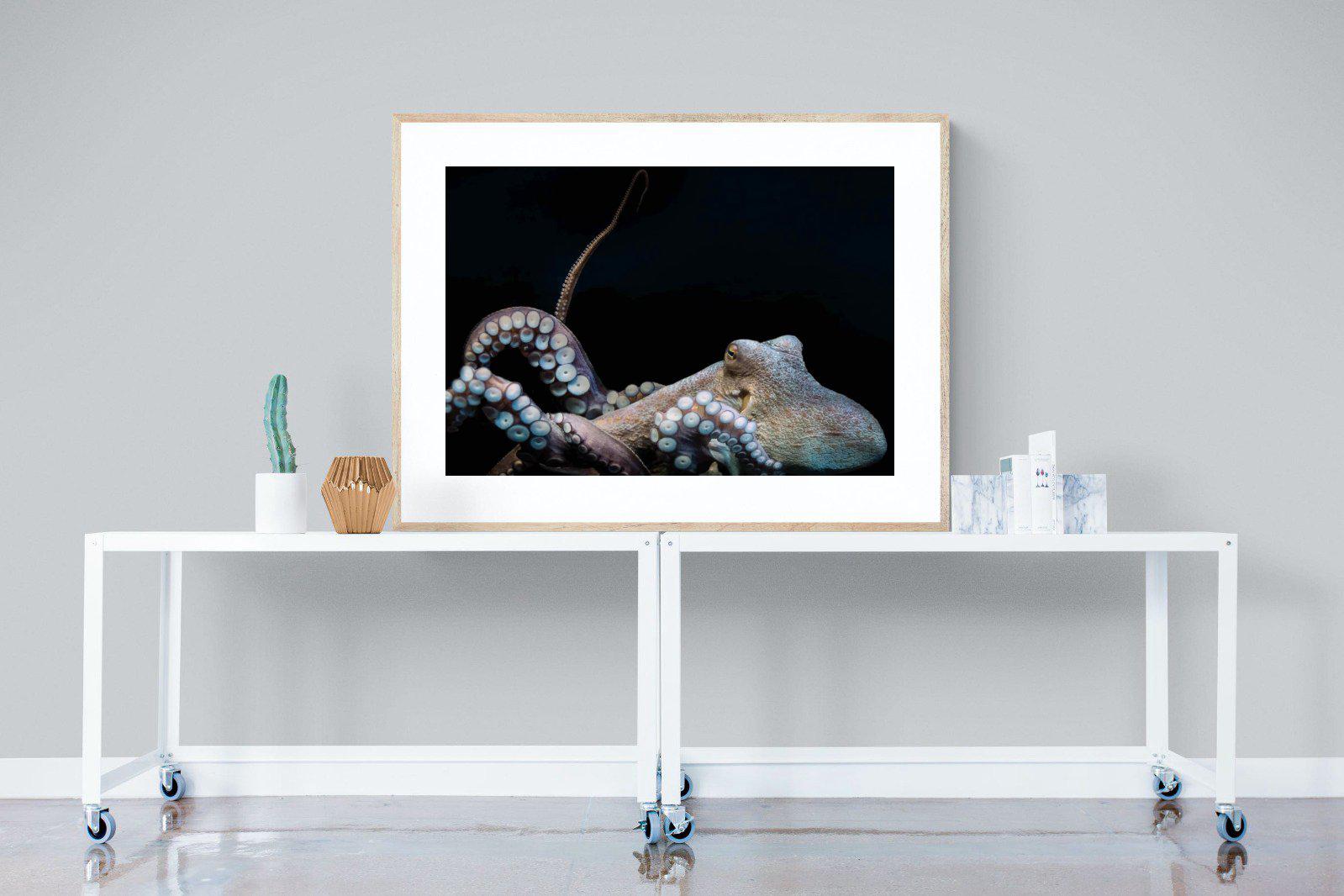 Octopus-Wall_Art-120 x 90cm-Framed Print-Wood-Pixalot