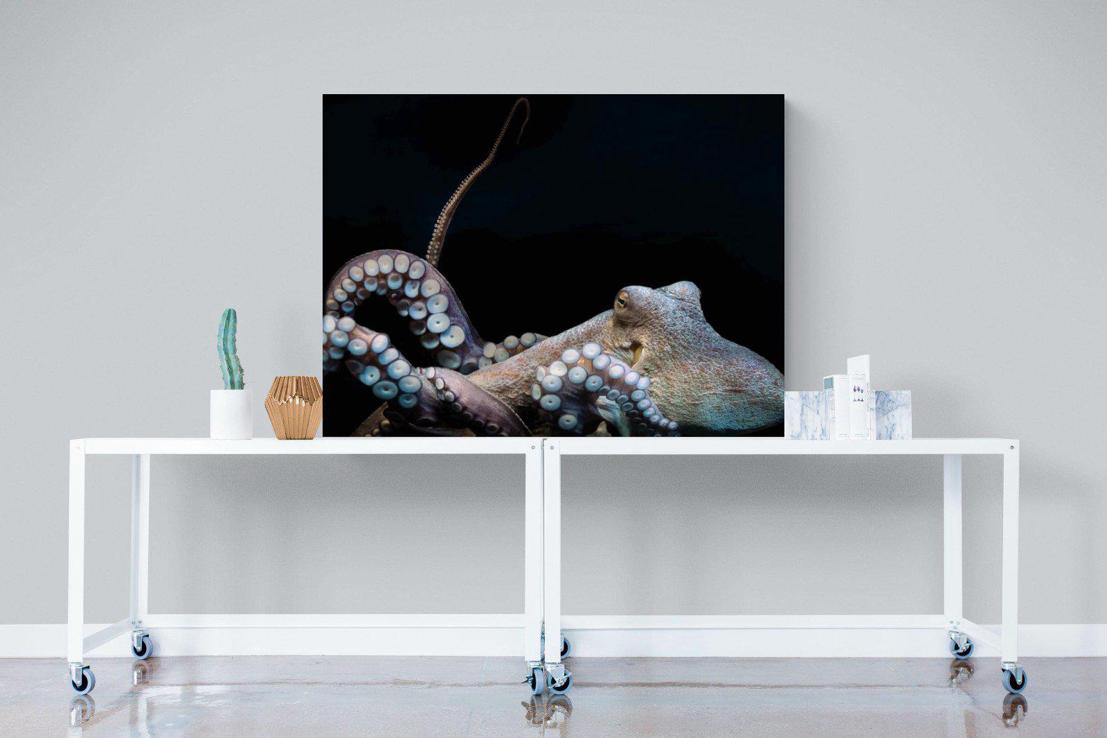 Octopus-Wall_Art-120 x 90cm-Mounted Canvas-No Frame-Pixalot
