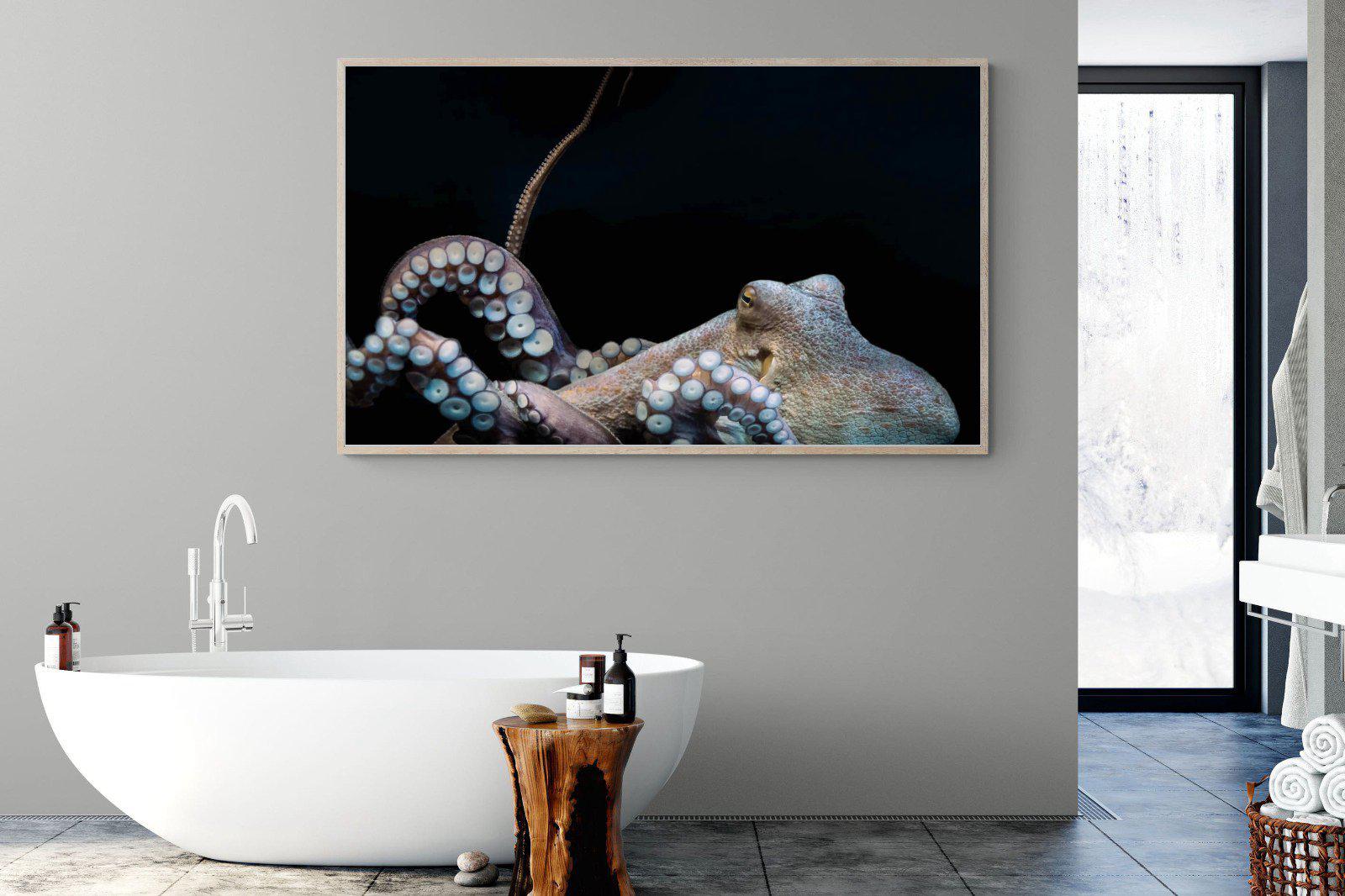 Octopus-Wall_Art-180 x 110cm-Mounted Canvas-Wood-Pixalot