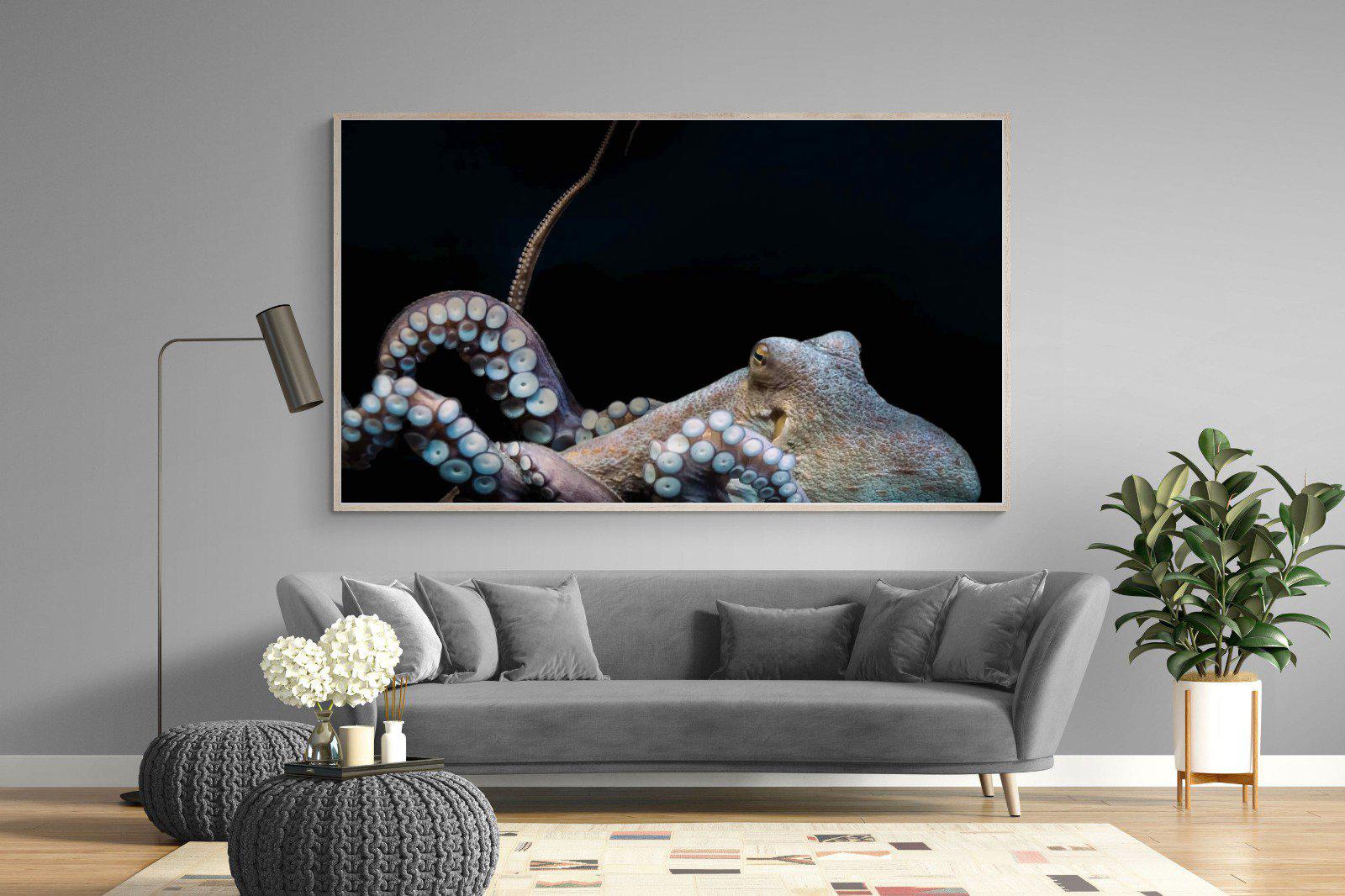 Octopus-Wall_Art-220 x 130cm-Mounted Canvas-Wood-Pixalot