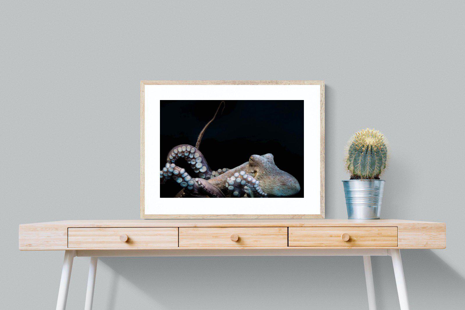 Octopus-Wall_Art-80 x 60cm-Framed Print-Wood-Pixalot
