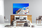 Oia Town-Wall_Art-150 x 100cm-Mounted Canvas-No Frame-Pixalot