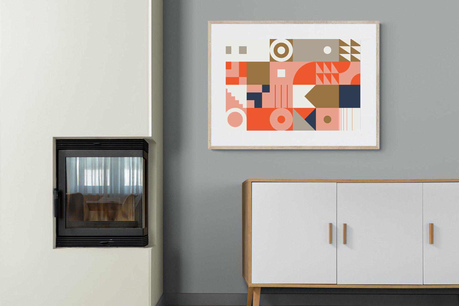 Olaf-Wall_Art-100 x 75cm-Framed Print-Wood-Pixalot